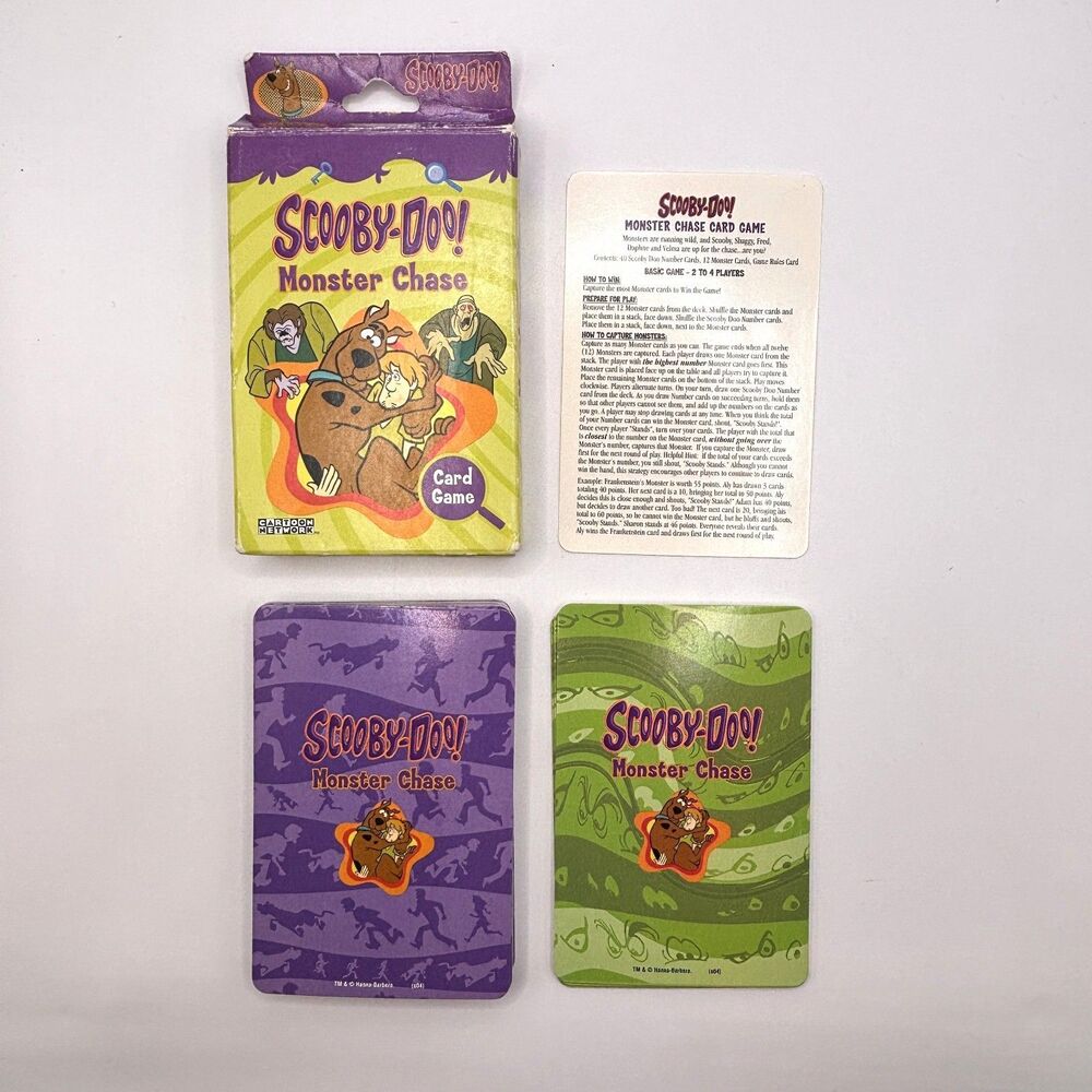 Scooby Doo Monster Chase Card Game 2004 Briarpatch Cartoon Network